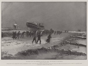 De Grote Stormen en Schipbreuken aan de Oostkust, de Reddingsboot te Hulp